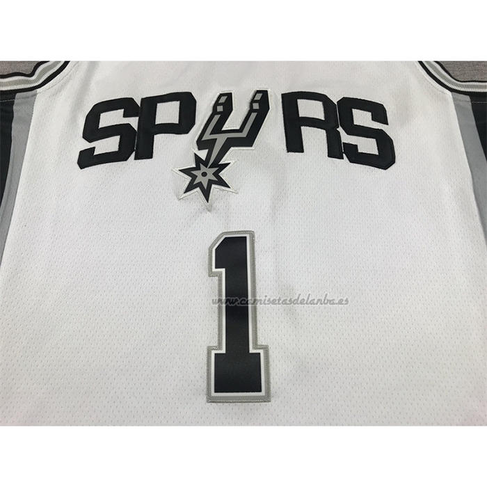 Camiseta San Antonio Spurs Victor Wembanyama NO 1 Association 2022-23 Blanco